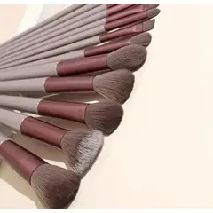 MORITA BAG STORE - SET DE 13 BROCHAS DE MAQUILLAJE PROFESIONAL COLOR MARRON