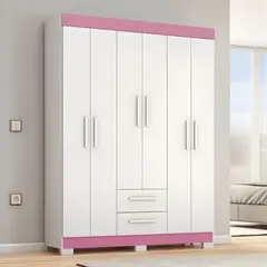 LOAGO - ROPERO 6 PUERTAS 2 CAJONES NT-6015 + ARMADO GRATIS