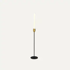 LAR DANIELSEN - Set de 3 Candelabros minimalista negro y dorado