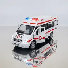 GENERICO - Juguete de Ambulancia a Pilas con Luces