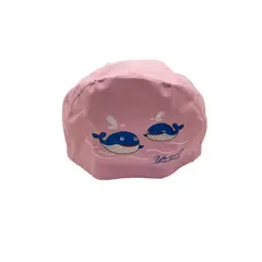 GENERICO - GORRO ELASTICO DE NATACIÓN NIÑOS- PALO ROSA DELFINES