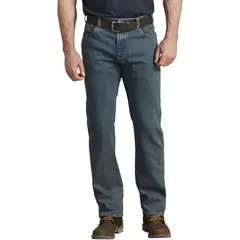 DICKIES - PANTALON JEAN 5 BOLSILLOS FLEX HOMBRE -TEÑIDO CAQUI