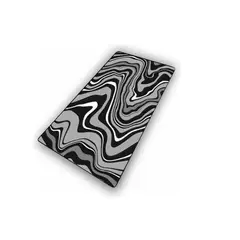 OEM - PAD MOUSE XL CROMADO BLANCO CON NEGRO 40X90CM