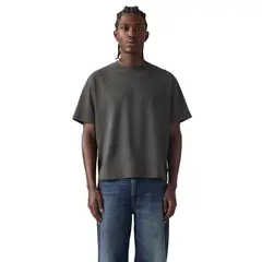 LEVIS - Polo Hombre Cropped Boxy T3 Negro