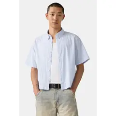 LEVIS - Camisa Hombre Ss Lama Crop Shirt Celeste