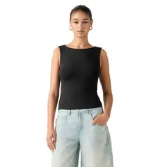 LEVIS - Polo Mujer Blair Sl Boatneck Negro