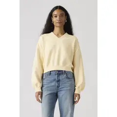 LEVIS - Polerón Mujer Vintage Vneck Sweatshirt Beige
