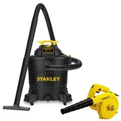 STANLEY - Combo Aspiradora de polvo y liquido 23L 1100W Soplador de polvo 600W