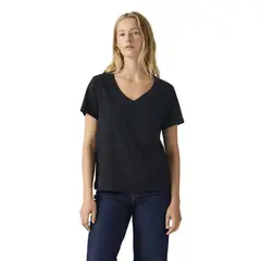 LEVIS - Polo Mujer Favorite V-neck Hm Negro