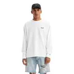 LEVIS - Polo Hombre Ls Authentic Tee Blanco