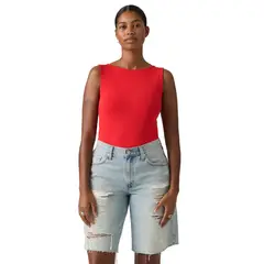 LEVIS - Polo Mujer Blair Sl Boatneck Rojo