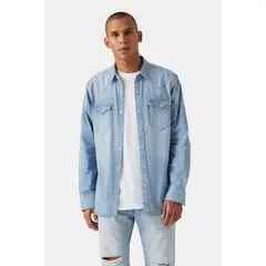 LEVIS - Camisa Hombre Barstow Western Standard Celeste