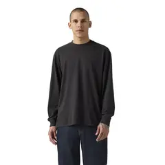 LEVIS - Polo Hombre Ls Authentic Tee Negro