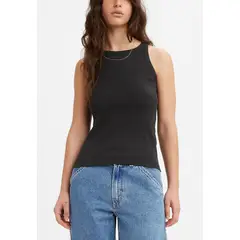 LEVIS - Polo Mujer Racer Tank Logo Porter Negro