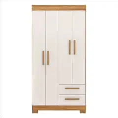 LOAGO - ROPERO 4 PUERTAS 2 CAJONES NT-6010 + ARMADO GRATIS