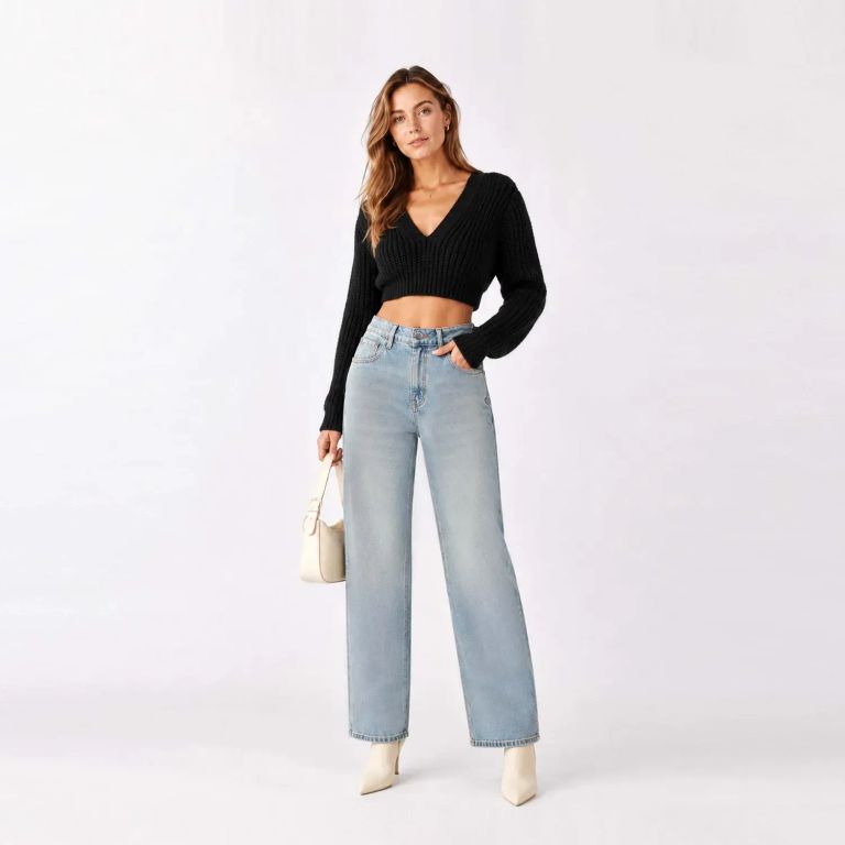 JEAN STRAIGHT LEG COTTONS JEANS PARA MUJER ARIADNE