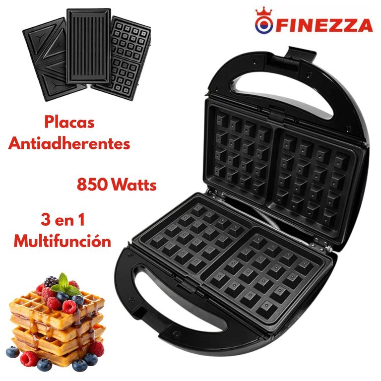 Sandwichera placas intercambiables 3 en 1 FZ - 823W3 850 Watts