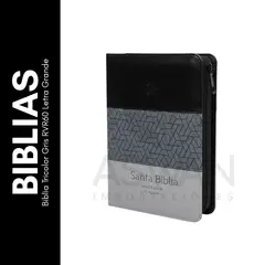 GENERICO - Biblia Tricolor Gris RVR60 Letra Grande