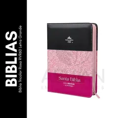 GENERICO - Biblia Tricolor Rosa RVR60 Letra Grande