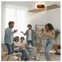 GENERICO - PARLANTE BLUETOOTH KIMISO KMS-311 NEGRO 30W RGB RESISTENTE AL AGUA