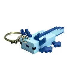 GENERICO - Llavero de Ajolote Azul 7x4x2cm