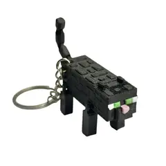 GENERICO - Llavero de Gato Negro 8x2x3cm