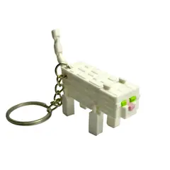 GENERICO - Llavero de Gato Blanco 8x2x3cm