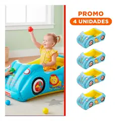 GENERICO - Pack4 Carrito Juguete Bestway 119x79x51 CM Incluye 25 Pelotas