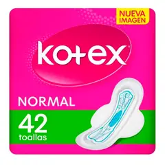 GENERICO - Toalla Femenina Kotex Normal Tela Con Alas x42 UN