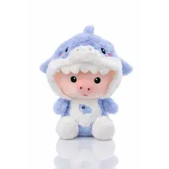 GENERICO - Peluche Infantil 30 cm con Disfraz de Tiburón – Suave, Tierno y Perfecto para Regalo