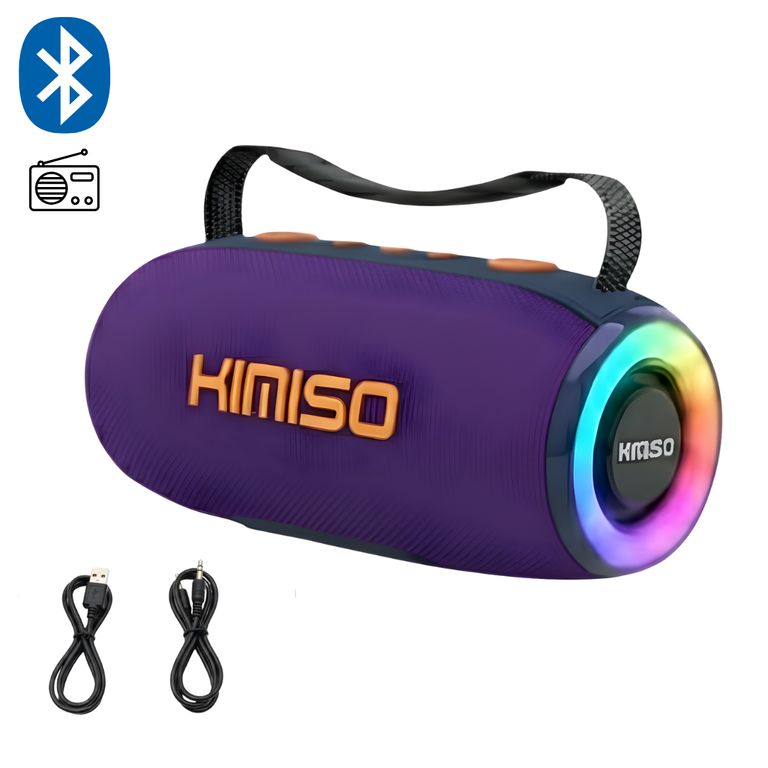 PARLANTE KIMISO KMS-279 MORADO BLUETOOTH RADIO