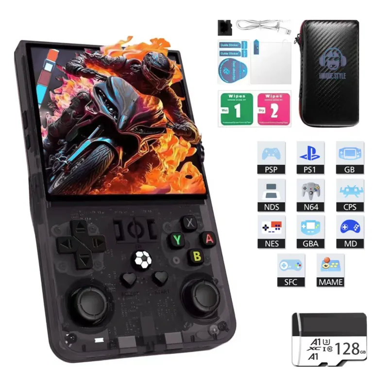 Consola R36 Max Portatil 128GB 4000mAh Negro