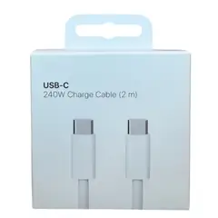 GENERICO - Cable Tipo C a Tipo C Carga rapida 240w de 2m Iphone