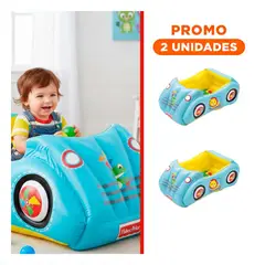 GENERICO - Pack2 Juguete Inflable Bestway 93535 Carrito Fisher Price Para Interior