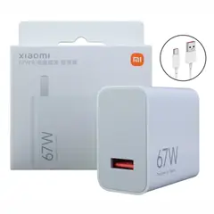 XIAOMI - Cargador 67W con Carga Rápida