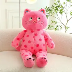 GENERICO - Peluche Gato rosa lunares 40cm