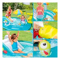 GENERICO - Centro de Juego Intex Piscina Inflable Celeste