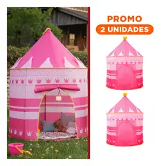 GENERICO - Pack2 Tipi Infantil MG-LZ801 Carpa de Sueños y Lectura Rosado