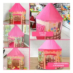 GENERICO - Carpa Infantil MG-801 105x135 CM Plegable de Rosado