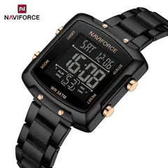 NAVIFORCE - Reloj NF5057 Digital Correa Acero Para dama