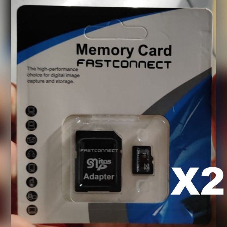 Memoria microSD FASTCONNECT 64 GB – Pack x2