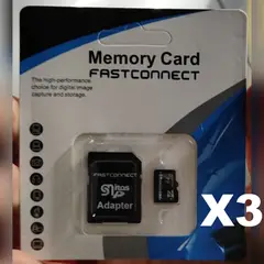 GENERICO - Memoria microSD FASTCONNECT 64 GB – Pack x3