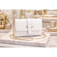 GENERICO - CARTERA BOLSO DE MANO CROSSBODY MORRAL TOTE BAG PREMIUM MUJER BLANCO