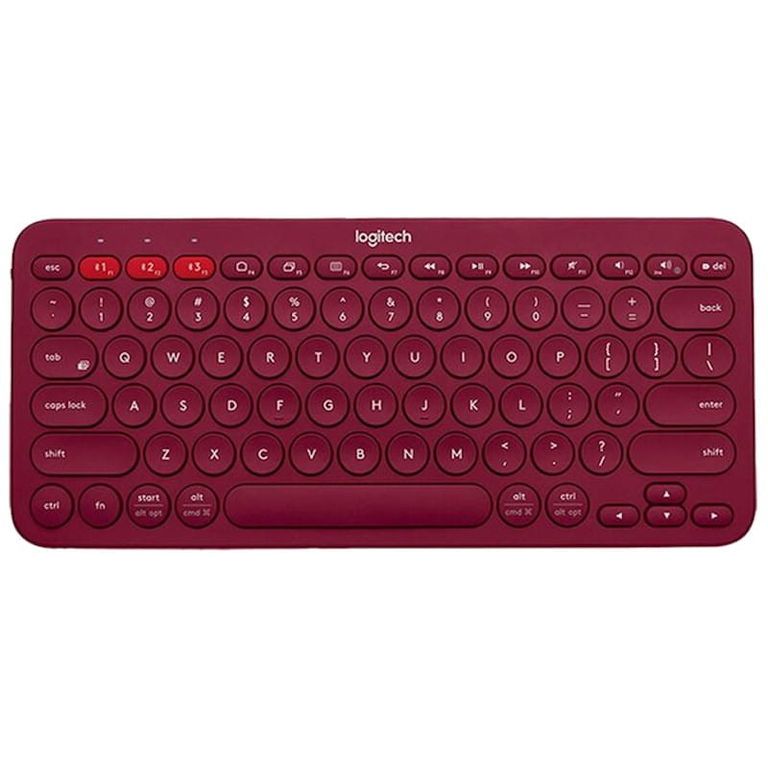 Teclado K380 Bluetooth multidispositivo Rojo