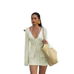 TIOZONEY - Vestido de playa para mujer - Verde