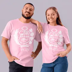 NACIONAL - Polo Cuello Redondo Algodon - Modelo Escudo Peru