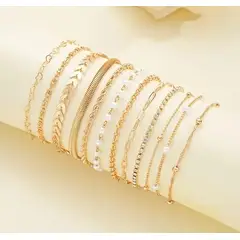MORITA BAG STORE - CONJUNTO DE 12 PULSERAS AJUSTABLES CON DIFERENTES DISEÑOS