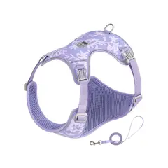 TRUELOVE - Conjunto Arnes Y Correa Nature Lila Talla XXS - 35-45cm