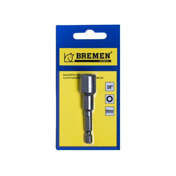 Dado Magnetico 1/4" x 65mm x 3/8" - Gris