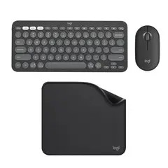 LOGITECH - COMBO TECLADO K380S+MOUSE M350S+PAD MOUSE 200X230